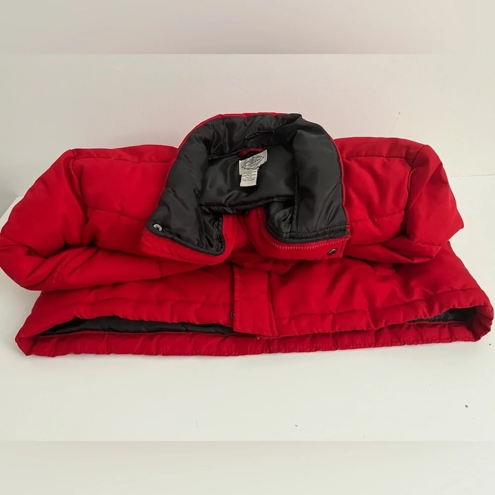 St. John's Bay Vibrant Red Puffer Jacket size L